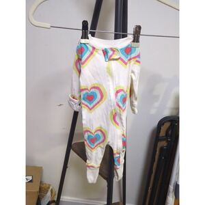Paris Hilton Heart Rainbow Newborn Baby One Piece Outfit